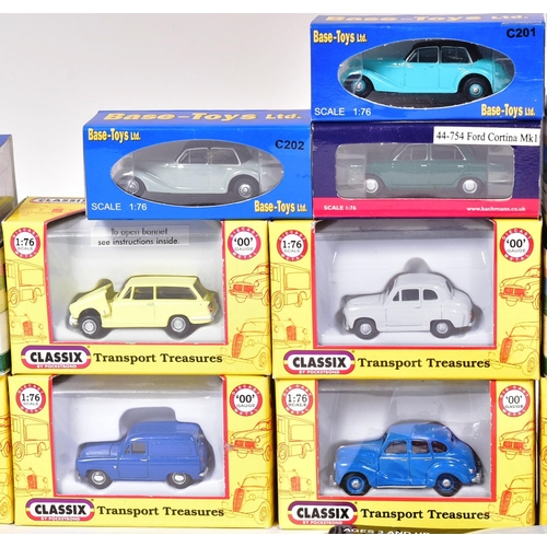 143 - Diecast - a collection of x20 assorted 1/76 scale boxed diecast model cars comprising Classix, Base ... 