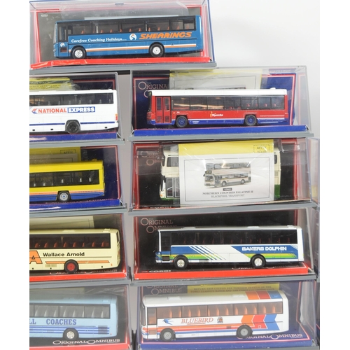 151 - Diecast - a collection of x15 Corgi Original Omnibus 1/76 scale boxed diecast model buses. Various c... 