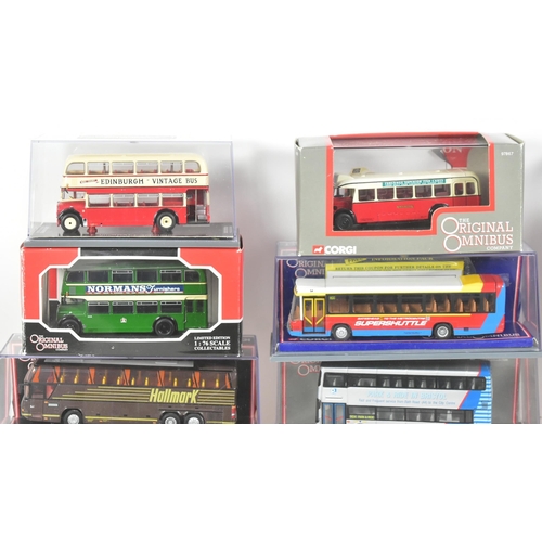 152 - Diecast - a collection of x15 Corgi Original Omnibus 1/76 scale boxed diecast model buses. Various c... 