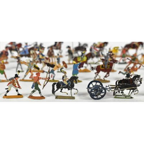 155 - Toy Soldiers - a collection of early 20th Century flat / pressed metal hand painted toy soldier figu... 