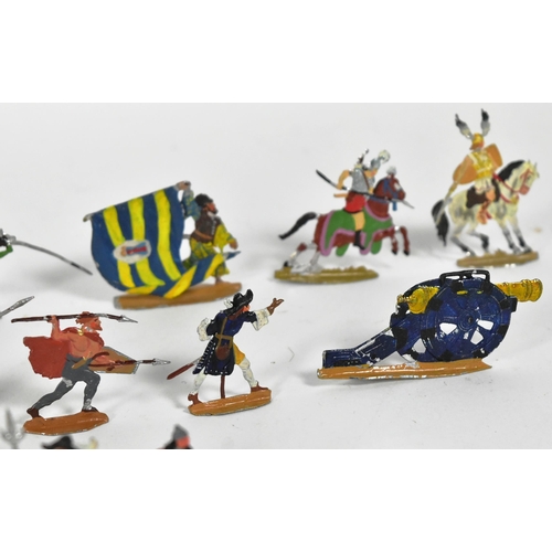 155 - Toy Soldiers - a collection of early 20th Century flat / pressed metal hand painted toy soldier figu... 