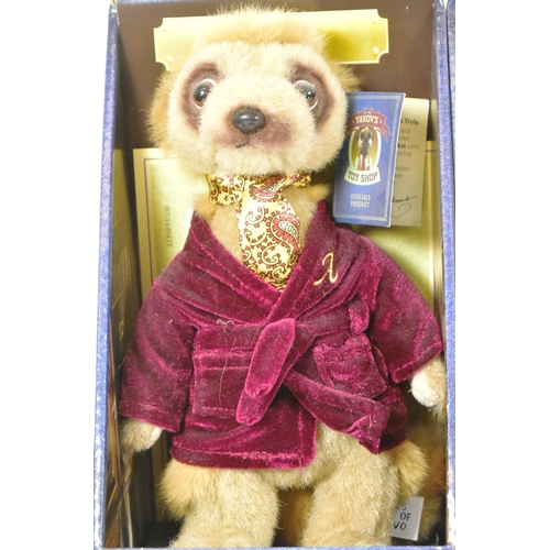 159 - Teddy Bears - a collection of x8 Yakov's soft toy Meerkats comprising; Sergei, Vassily, Maiya, Aleks... 