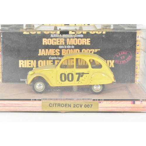 16 - Diecast - a vintage Norex made 1/43 scale James Bond 007 Citroen car in perspex box with For Yours E... 