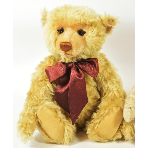 163 - Teddy Bears - x2 original German Steiff made soft toy teddy bears with growlers comprising 670374 an... 