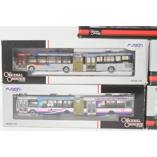 167 - Diecast - a collection of x5 Corgi / Wrightbus 1/76 scale boxed diecast model buses. Assorted compan... 