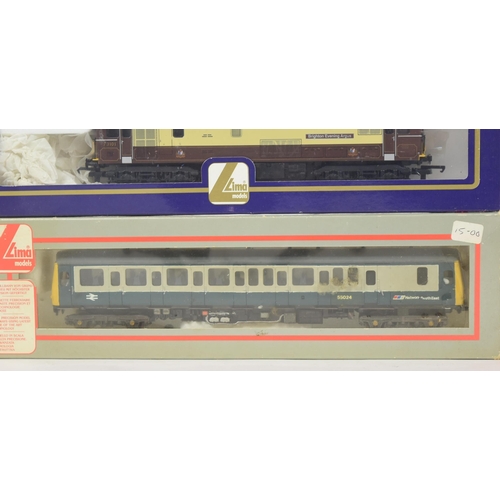 171 - Model Railway - a collection of x4 Lima made OO gauge model railway diesel trainset locomotive engin... 