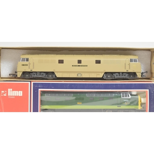 171 - Model Railway - a collection of x4 Lima made OO gauge model railway diesel trainset locomotive engin... 