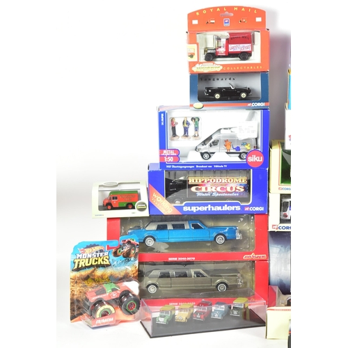 179 - Diecast - a collection of boxed diecast models of various scales and makers to include Corgi Tracksi... 