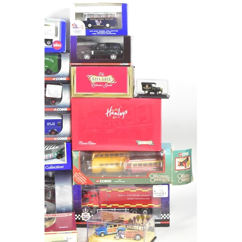 179 - Diecast - a collection of boxed diecast models of various scales and makers to include Corgi Tracksi... 