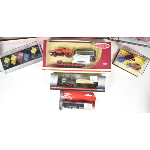 179 - Diecast - a collection of boxed diecast models of various scales and makers to include Corgi Tracksi... 