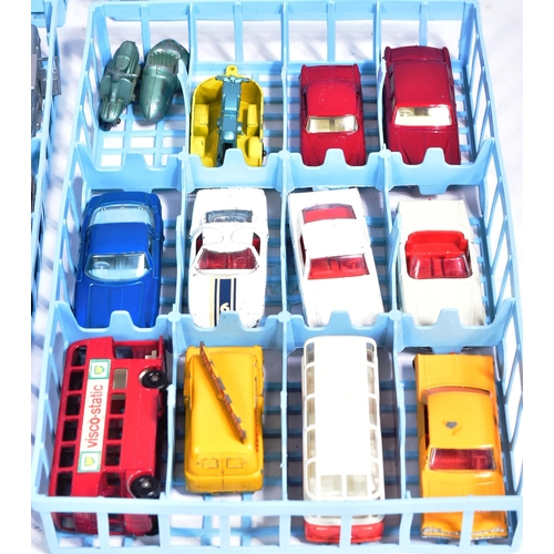 18 - Diecast - a collection of vintage Lesney made Matchbox Series diecast model cars contained within an... 