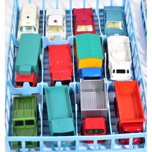 18 - Diecast - a collection of vintage Lesney made Matchbox Series diecast model cars contained within an... 