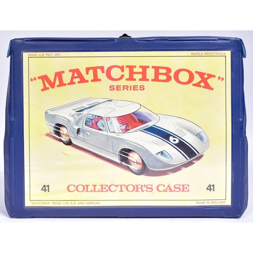 18 - Diecast - a collection of vintage Lesney made Matchbox Series diecast model cars contained within an... 