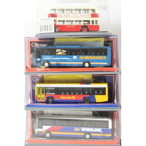 181 - Diecast - a collection of x15 Corgi Original Omnibus 1/76 scale boxed diecast model buses. Various c... 