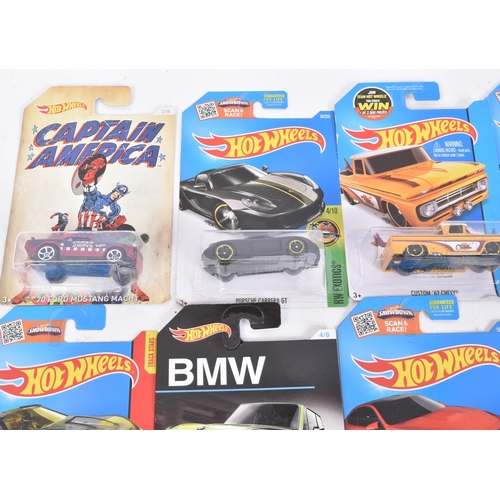 21 - Hot Wheels - Mattel - a collection of x20 assorted 2010s Mattel made HotWheels carded diecast models... 