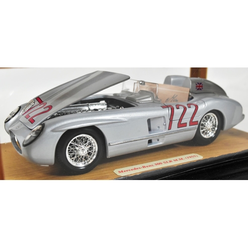 212 - Diecast - a 1/18 scale Burago diecast model of Stirling Moss's 1955 Mercedes-Benz 300 SLR M.M car wi... 