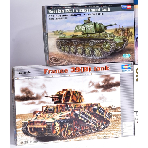 231 - Model Kits - a collection of x6 assorted 1/35 scale plastic model kits of Military interest to inclu... 