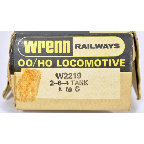 242 - Model Railway - a vintage Wrenn OO gauge model railway trainset locomotive engine, no. W2219 2-6-4 t... 