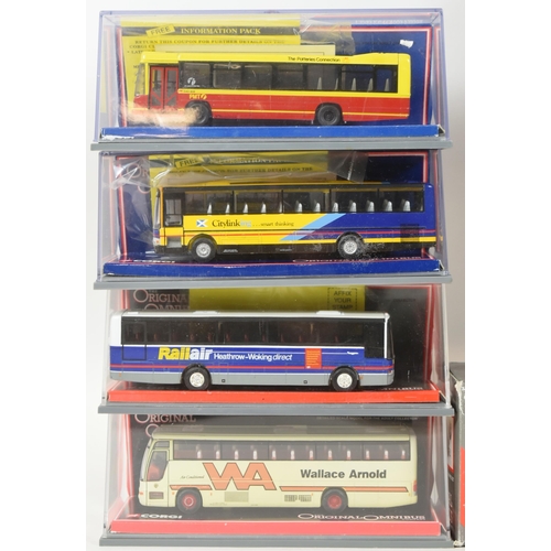 27 - Diecast - a collection of x12 Corgi Original Omnibus 1/76 scale boxed diecast model buses. Various c... 