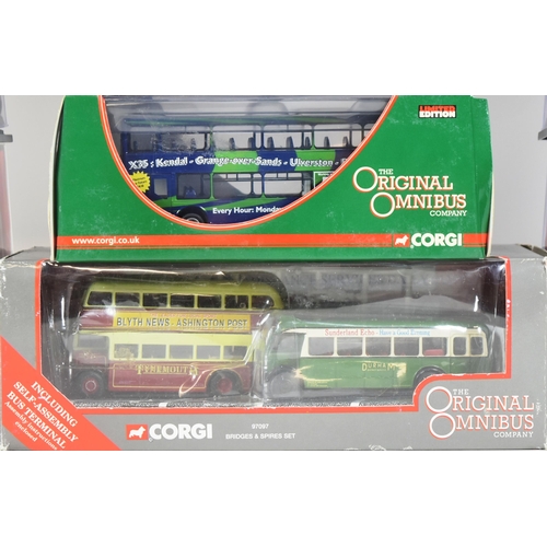 27 - Diecast - a collection of x12 Corgi Original Omnibus 1/76 scale boxed diecast model buses. Various c... 