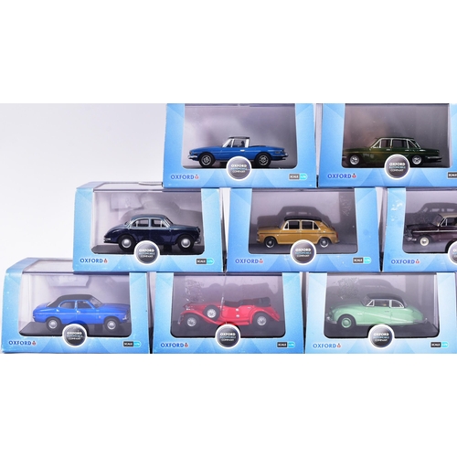 29 - Diecast - a collection of x15 original 1/76 scale Oxford Diecast model cars to include; Austin A40, ... 