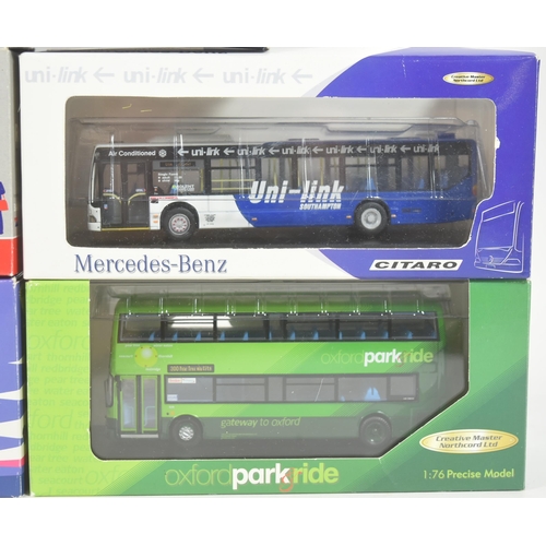 30 - Diecast - a collection of x5 Creative Master Northcord 1/76 scale diecast model buses. Assorted comp... 