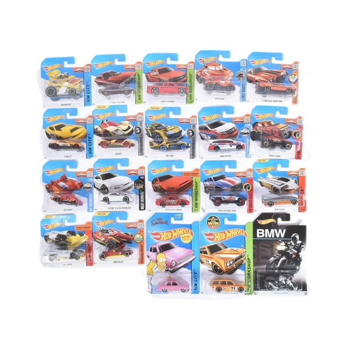 34 - Hot Wheels - Mattel - a collection of x20 assorted 2010s Mattel made HotWheels carded diecast models... 