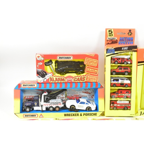 36 - Diecast - a collection of vintage Matchbox diecast model cars to include multipacks, gift sets and c... 