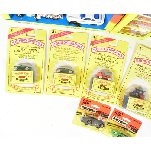 36 - Diecast - a collection of vintage Matchbox diecast model cars to include multipacks, gift sets and c... 