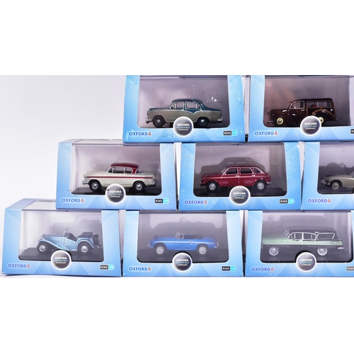 37 - Diecast - a collection of x15 original 1/76 scale Oxford Diecast model cars to include; Ford Zodiac ... 