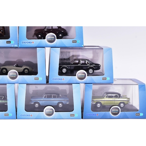 37 - Diecast - a collection of x15 original 1/76 scale Oxford Diecast model cars to include; Ford Zodiac ... 