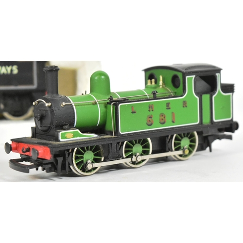 376 - Model Railway - collection of x4 Mainline Railways OO gauge model railway trainset locomotive engine... 