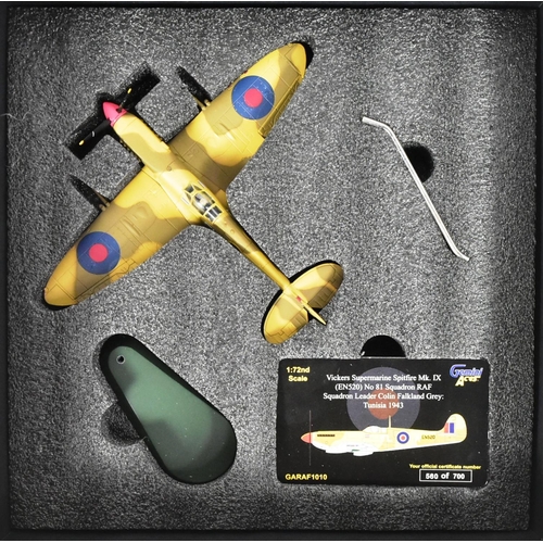 377 - Diecast - an original Gemini Aces 1/72 scale boxed diecast model of a Vickers Supermarine Spitfire M... 