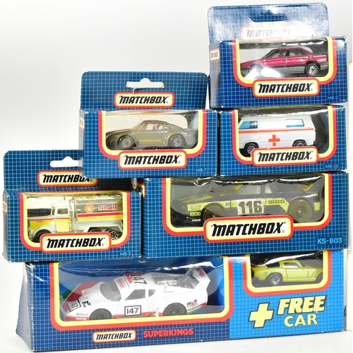 38 - Diecast - a collection of vintage Matchbox diecast models comprising MC-23 Porsche gift set, MB-2 Ro... 