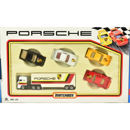 38 - Diecast - a collection of vintage Matchbox diecast models comprising MC-23 Porsche gift set, MB-2 Ro... 