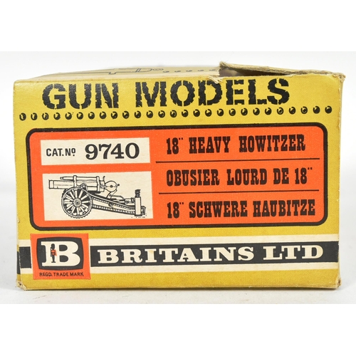 43 - Britains - an original vintage Britains military diecast model gun No. 9740 18