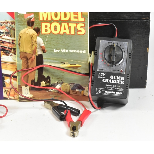 45 - Model Boat - a scratch built hand made model RC Radio Control model boat / motor cruiser. Wooden con... 