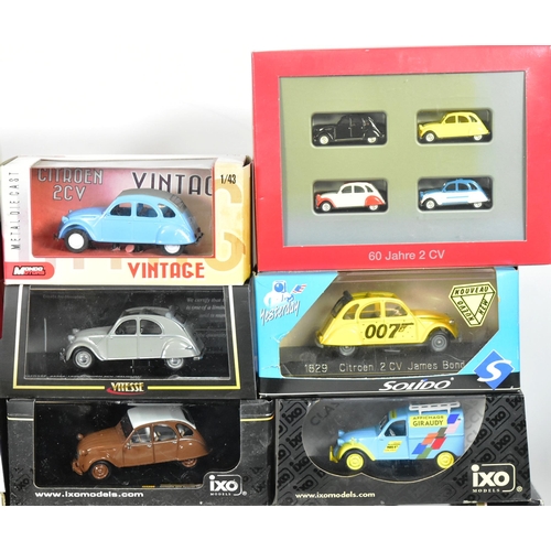 47 - Diecast - a collection of assorted boxed diecast model Citroen cars of various scales and makers to ... 