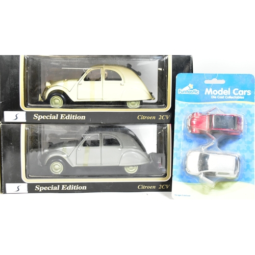 47 - Diecast - a collection of assorted boxed diecast model Citroen cars of various scales and makers to ... 