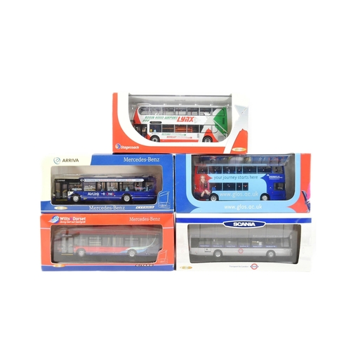 5 - Diecast - a collection of x5 Creative Master Northcord 1/76 scale diecast model buses. Assorted comp... 