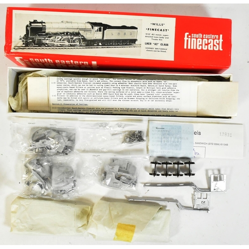 53 - Model Railway - x2 vintage Wills Finecast OO gauge model railway trainset locomotive white metal kit... 