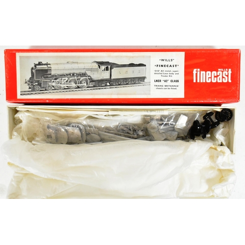 53 - Model Railway - x2 vintage Wills Finecast OO gauge model railway trainset locomotive white metal kit... 