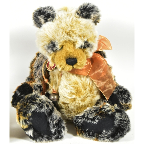 54 - Teddy Bears - x2 original Charlie Bears soft toy teddy bears comprising Manfred the Panda with a bel... 