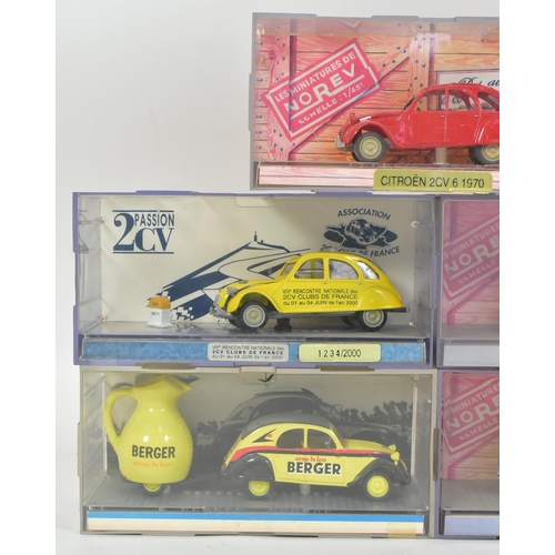 58 - Diecast - a collection of x8 vintage Norev made 1/43 scale boxed diecast model Citroen cars. Boxed m... 