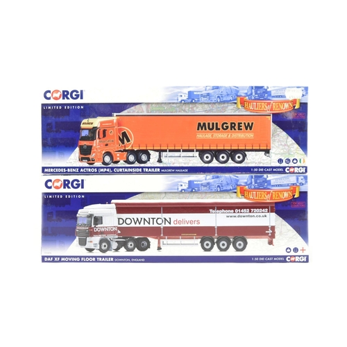 61 - Diecast - x2 original Corgi Hauliers of Renown 1/50 scale boxed diecast model trucks / lorries compr... 