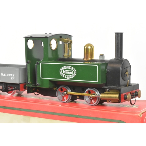 81 - Model Railway - a vintage Mamod O gauge model railway steam locomotive set No. RS1 containing loco, ... 