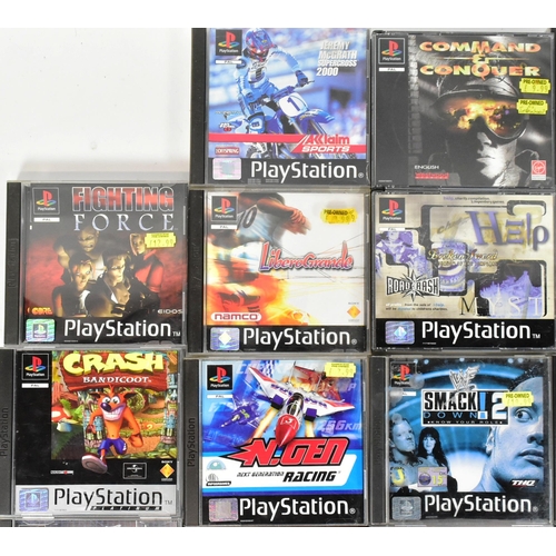 409 - Retro Gaming - a collection of vintage Sony Playstation video game console games to include; GTA Gra... 