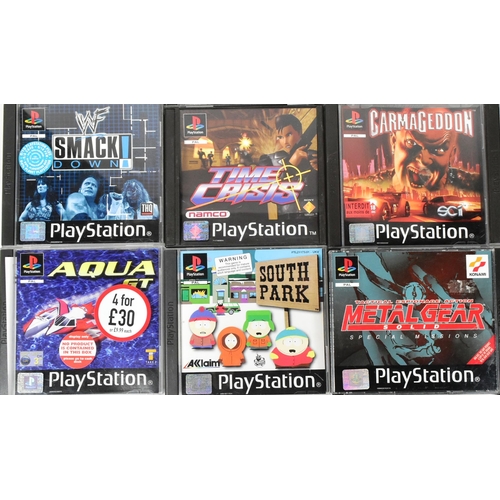 409 - Retro Gaming - a collection of vintage Sony Playstation video game console games to include; GTA Gra... 