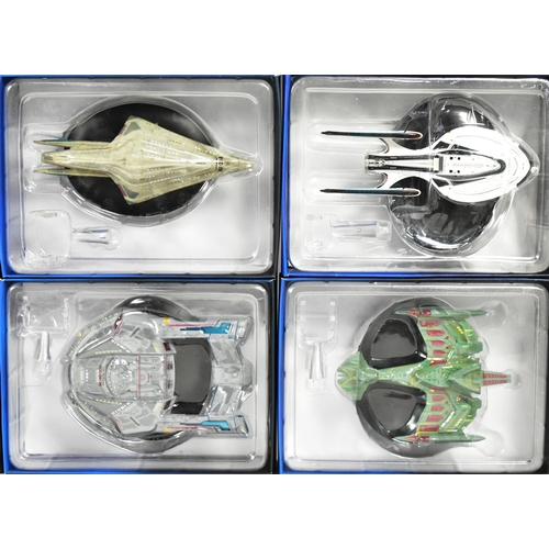 411 - Star Trek - a collection of x15 assorted Eaglemoss made diecast Star Trek spaceship models. Models i... 