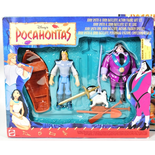 416 - Retro Toys - x3 vintage 1990s Mattel made Pocahontas action figure playsets comprising; Powhatan Vil... 